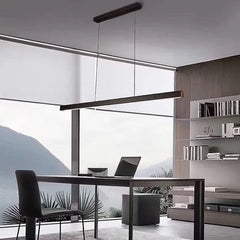 Lampadario a sospensione lineare LED dimmerabile dal design moderno per sala pranzo