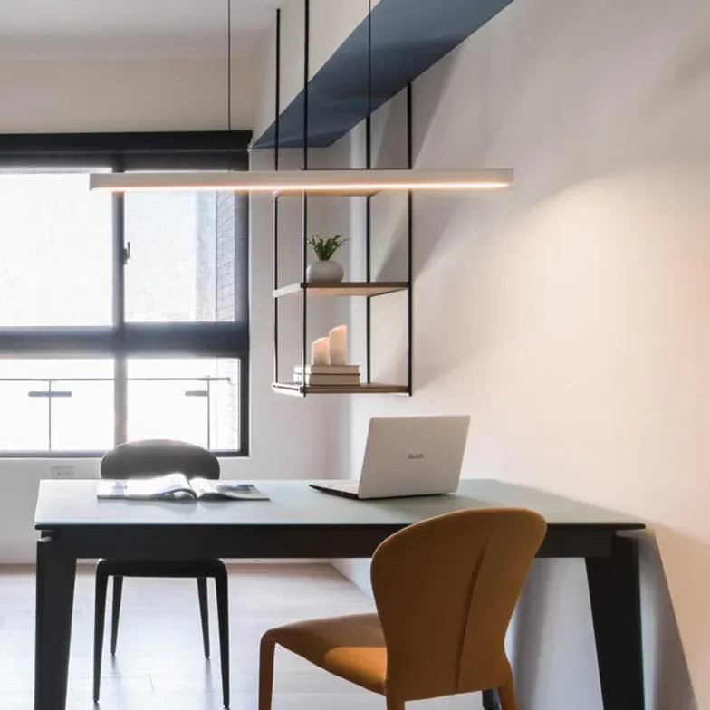 Lampadario a sospensione lineare LED dimmerabile dal design moderno per sala pranzo