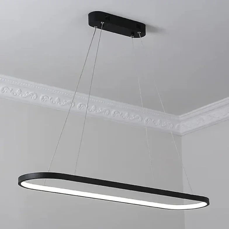 Lampadario Moderno Ovale LED Dimmerabile per Sala Pranzo