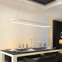 Lampadario Moderno Ovale LED Dimmerabile per Sala Pranzo