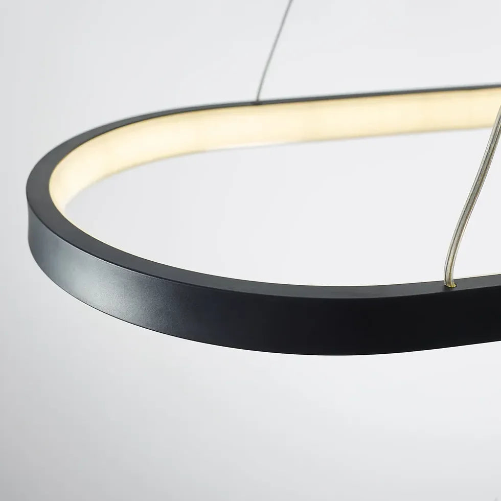 Lampadario Moderno Ovale LED Dimmerabile per Sala Pranzo