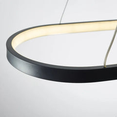 Lampadario Moderno Ovale LED Dimmerabile per Sala Pranzo