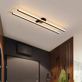 Plafoniera lineare LED per soffitto corridoio in metallo minimal