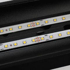 Applique esterno sopra porta lunga LED moderno nero