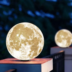 Luce ornamentale da esterno LED solare a forma di luna stile moderno per giardino