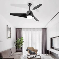 Ventilatore da soffitto silenzioso con telecomando LED dimmerabile per soggiorno
