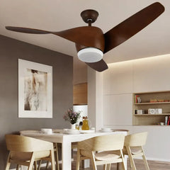 Ventilatore da soffitto silenzioso con telecomando LED dimmerabile per soggiorno