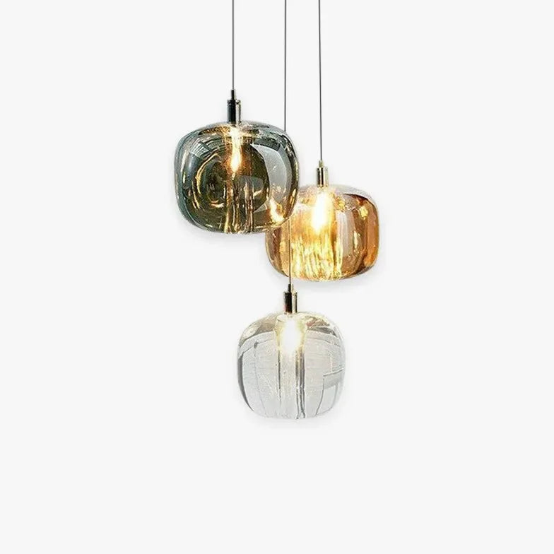 Lampadario a sospensione con sfere in cristallo moderno a LED per sala da pranzo