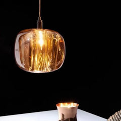 Lampadario a sospensione con sfere in cristallo moderno a LED per sala da pranzo