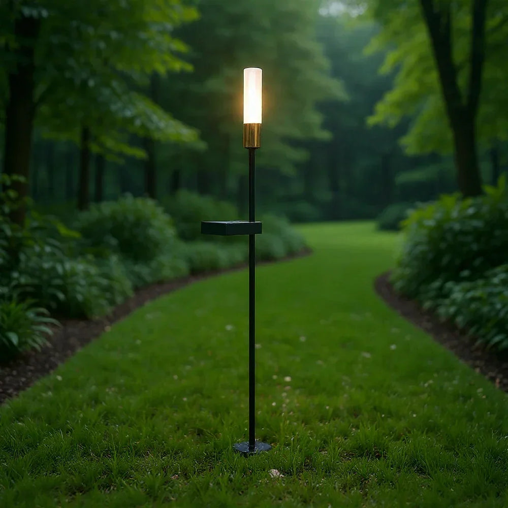 Luce decorativa da giardino solare in metallo dal design moderno