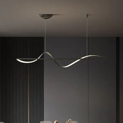 Lampadario da cucina dal design moderno dimmerabile con forma ondulata