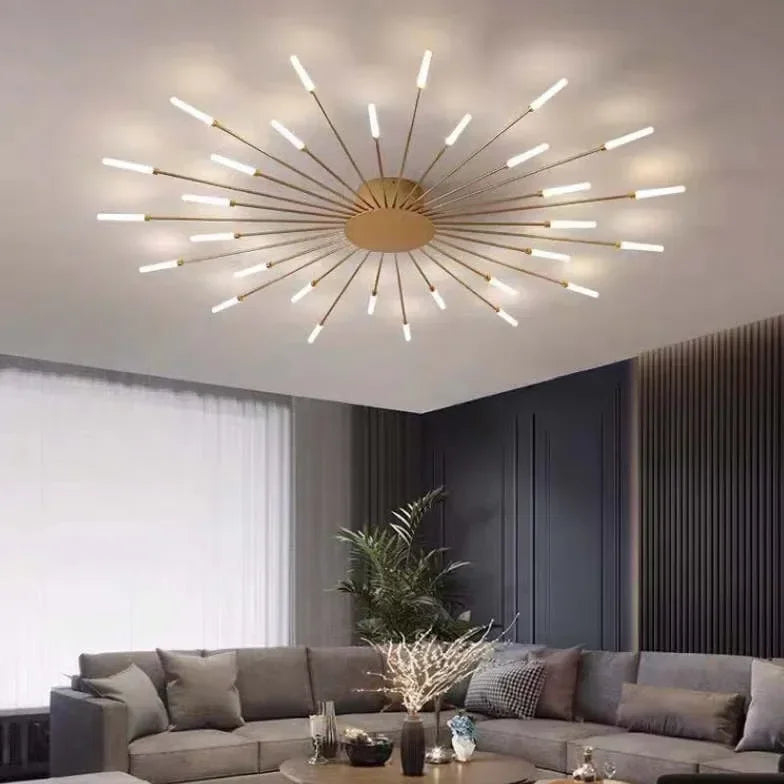 Plafoniera LED moderna in stile sputnik dimmerabile per soggiorno