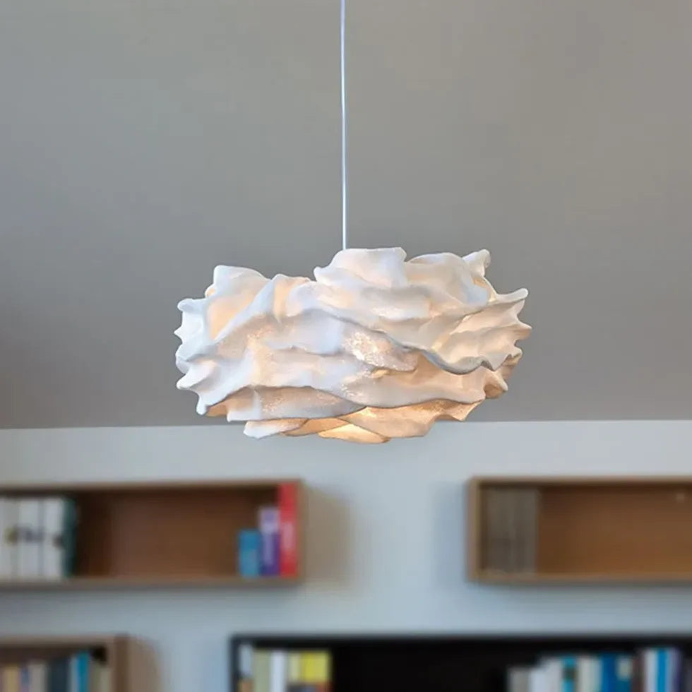 Lampadario moderno di design a fiori LED in metallo per soggiorno