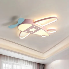 Plafoniera a soffitto per la cameretta a forma di aeroplano con luce LED dimmerabile