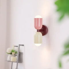 Applique da parete doppie luci LED stile nordico per comodino