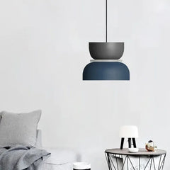 Lampadario macaron a sospensione nordico in metallo per sala da pranzo