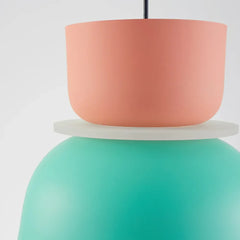 Lampadario macaron a sospensione nordico in metallo per sala da pranzo
