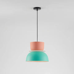 Lampadario macaron a sospensione nordico in metallo per sala da pranzo