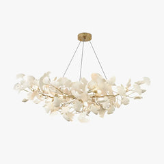 Led Lampadari Moderni Foglie di Ginkgo Bianche
