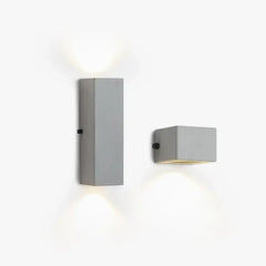 Applique da esterno moderna a blocco in cemento con LED