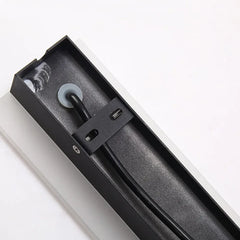 Applique da esterno moderno lineare LED in metallo nero