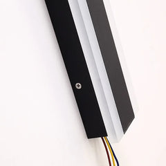 Applique da esterno moderno lineare LED in metallo nero