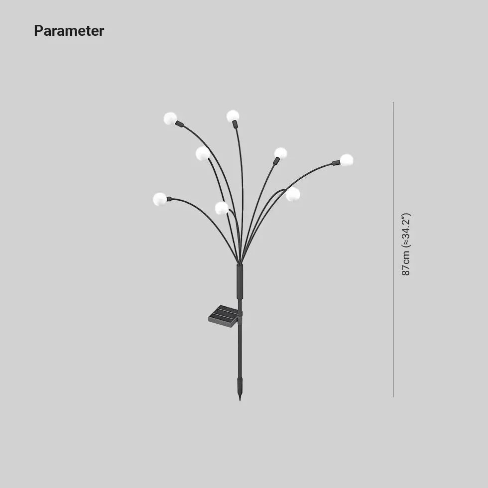 Luci solari decorative da giardino effetto lucciola con 8 LED moderne