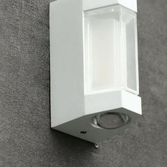 Applique da esterno a doppia emissione LED rettangolare stile moderno