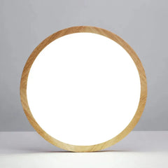 Plafoniera LED a soffitto rotonda stile nordico in legno dimmerabile per camera da letto