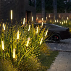 Luce decorativa da giardino solare in metallo dal design moderno