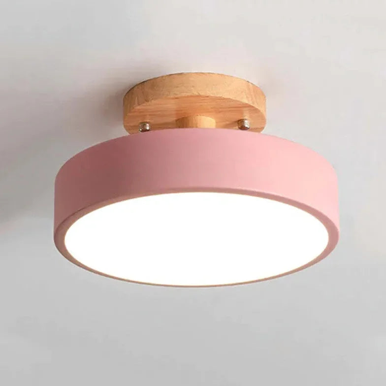 Plafoniera soffitto corridoio rotonda stile nordico LED dimmerabile