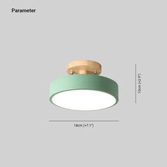 Plafoniera soffitto corridoio rotonda stile nordico LED dimmerabile