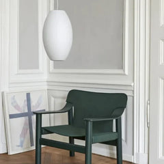 Lampadario in tessuto dal design nordico bianco ispirato alla lanterna per soggiorno