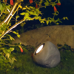 Lampada da giardino a forma di sasso moderna a LED per illuminazione d'accento
