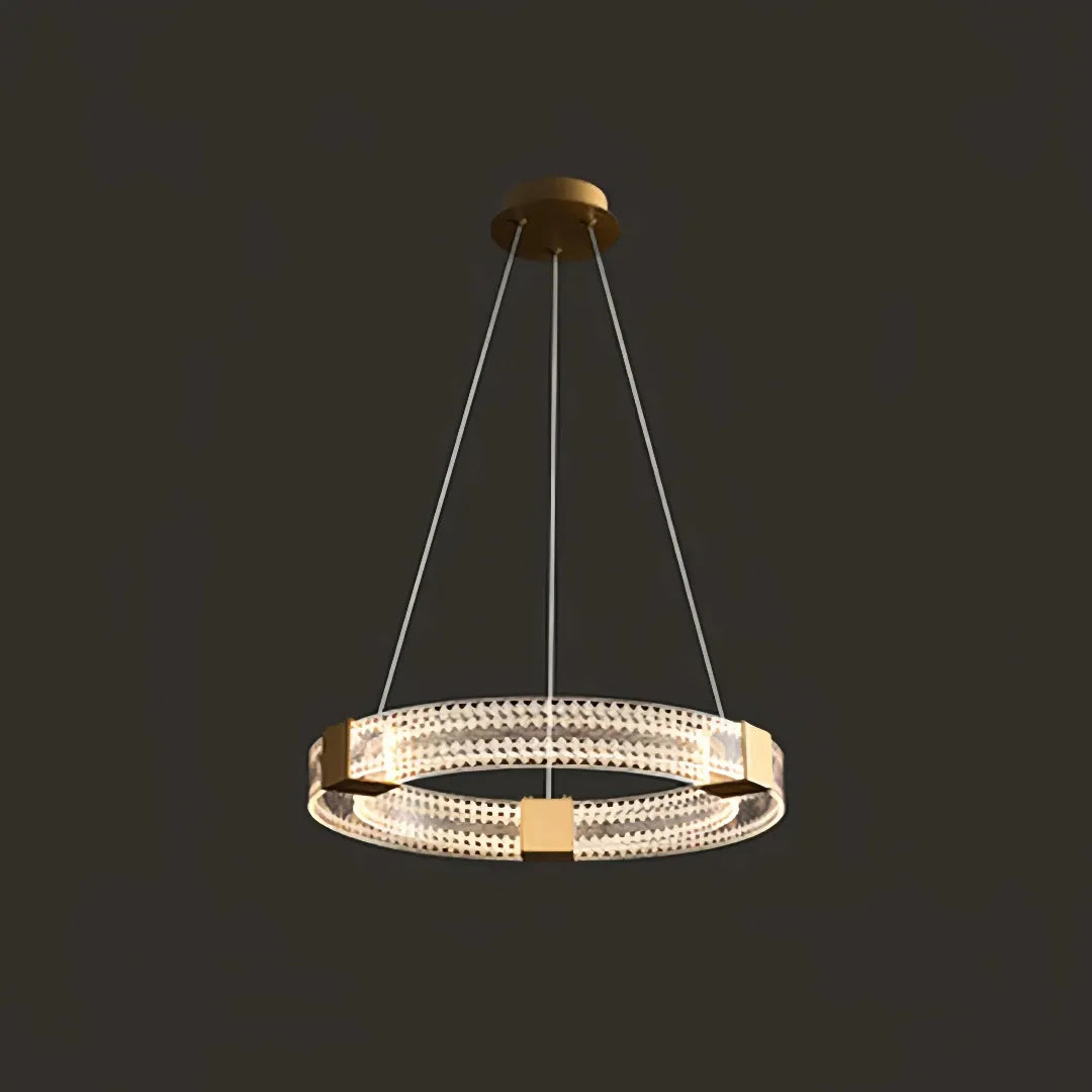 Lampadario LED ad anelli moderno dimmerabile per soggiorno