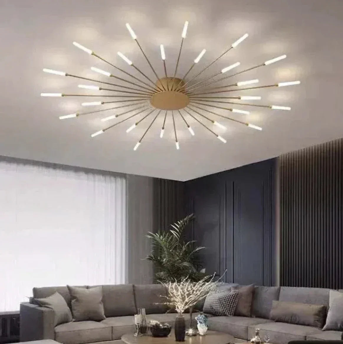Plafoniera LED moderna in stile sputnik dimmerabile per soggiorno