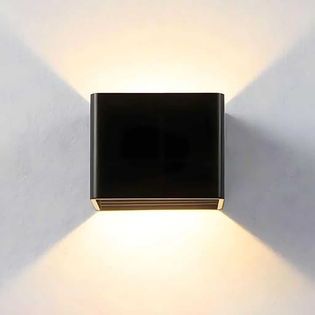 Applique da parete cubica minimalista a LED in metallo per soggiorno