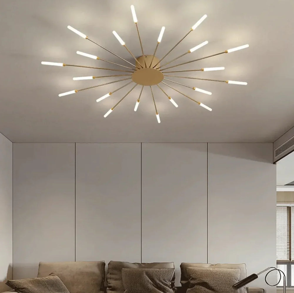Plafoniera LED moderna in stile sputnik dimmerabile per soggiorno
