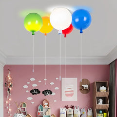 Plafoniera sfera da soffitto multicolore per cameretta moderna dimmerabile