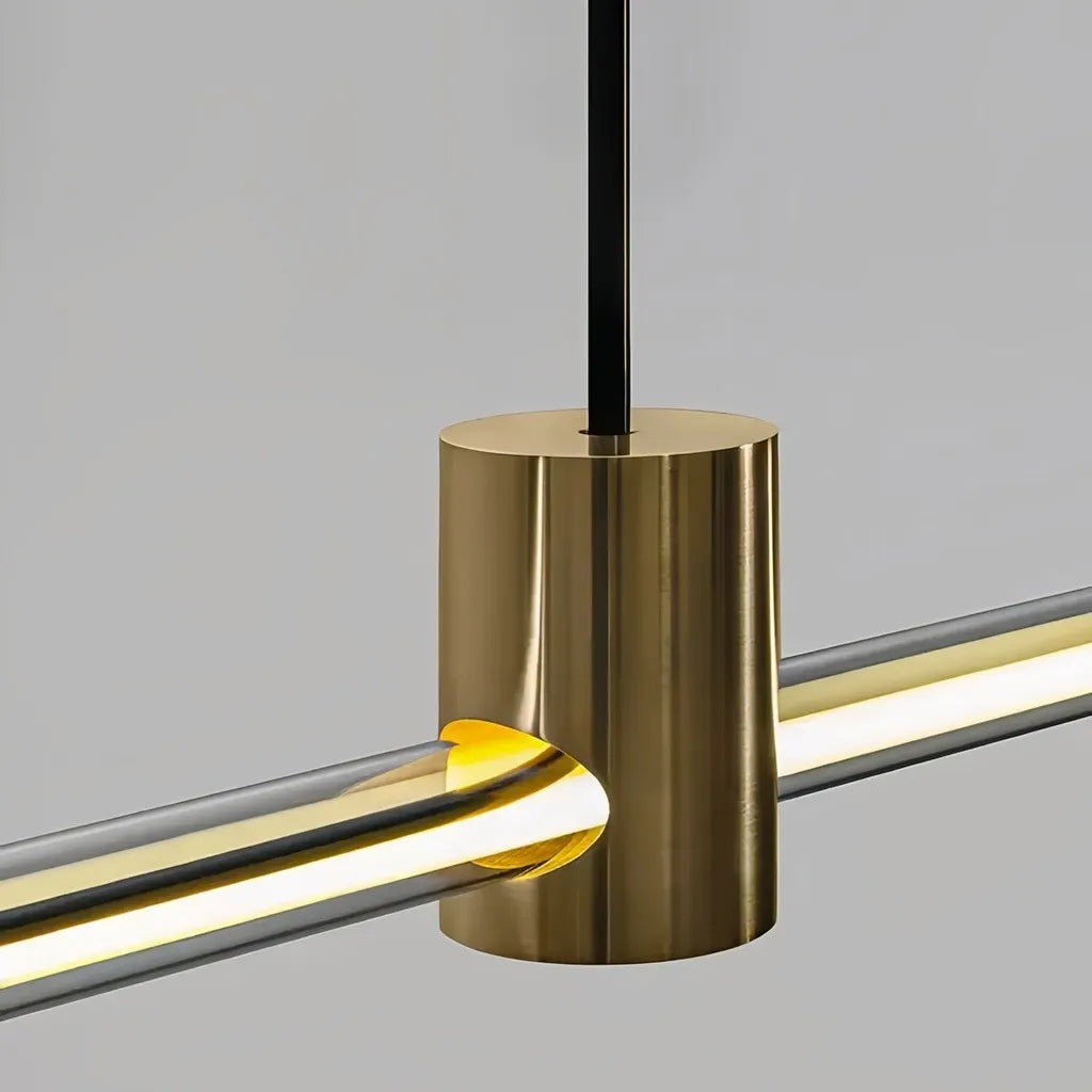 Lampada a sospensione lineare minimal dimmerabile per la sala da pranzo