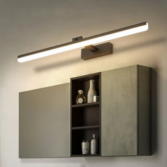 Applique da parete per specchio bagno orientabile dal design lineare minimalista LED dimmerabile
