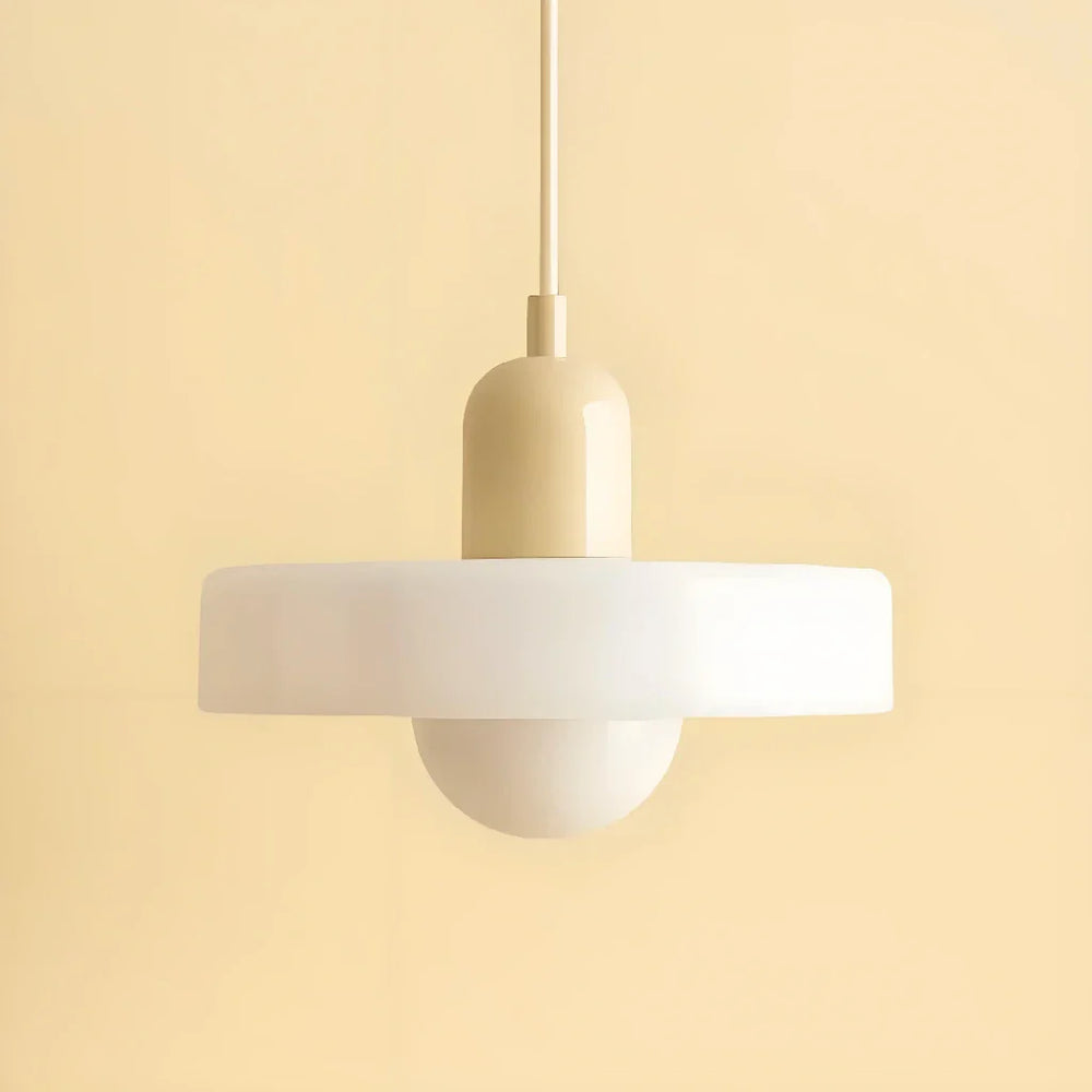 Lampadario a sospensione in vetro colorato per isola cucina