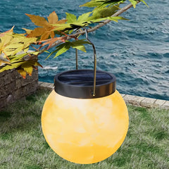Lampada LED solare da appendere agli alberi a forma di luna per giardino