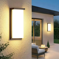 Applique da esterno a luce diffusa LED dal design minimalista rettangolare per ingresso