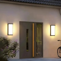 Applique da esterno a luce diffusa LED dal design minimalista rettangolare per ingresso