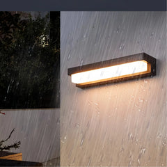 Applique da esterno senza fili a LED solare rettangolare minimalista per balcone