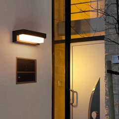 Applique da esterno senza fili a LED solare rettangolare minimalista per balcone