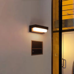 Applique da esterno senza fili a LED solare rettangolare minimalista per balcone
