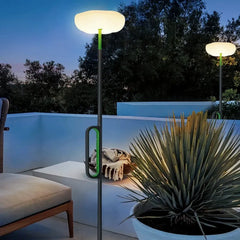 Lampada da terra per esterni senza fili e ricaricabile con LED dal design moderno