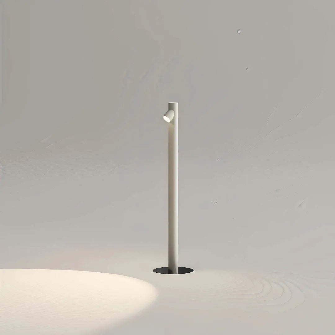 lampada da giardino a stelo LED minimal per terrazzo a forma di bambù